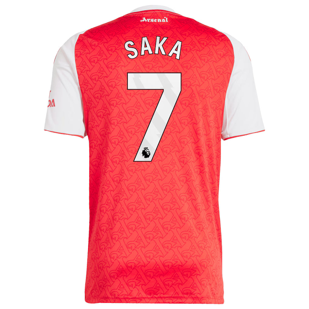 Saka Arsenal White Jersey 25/26