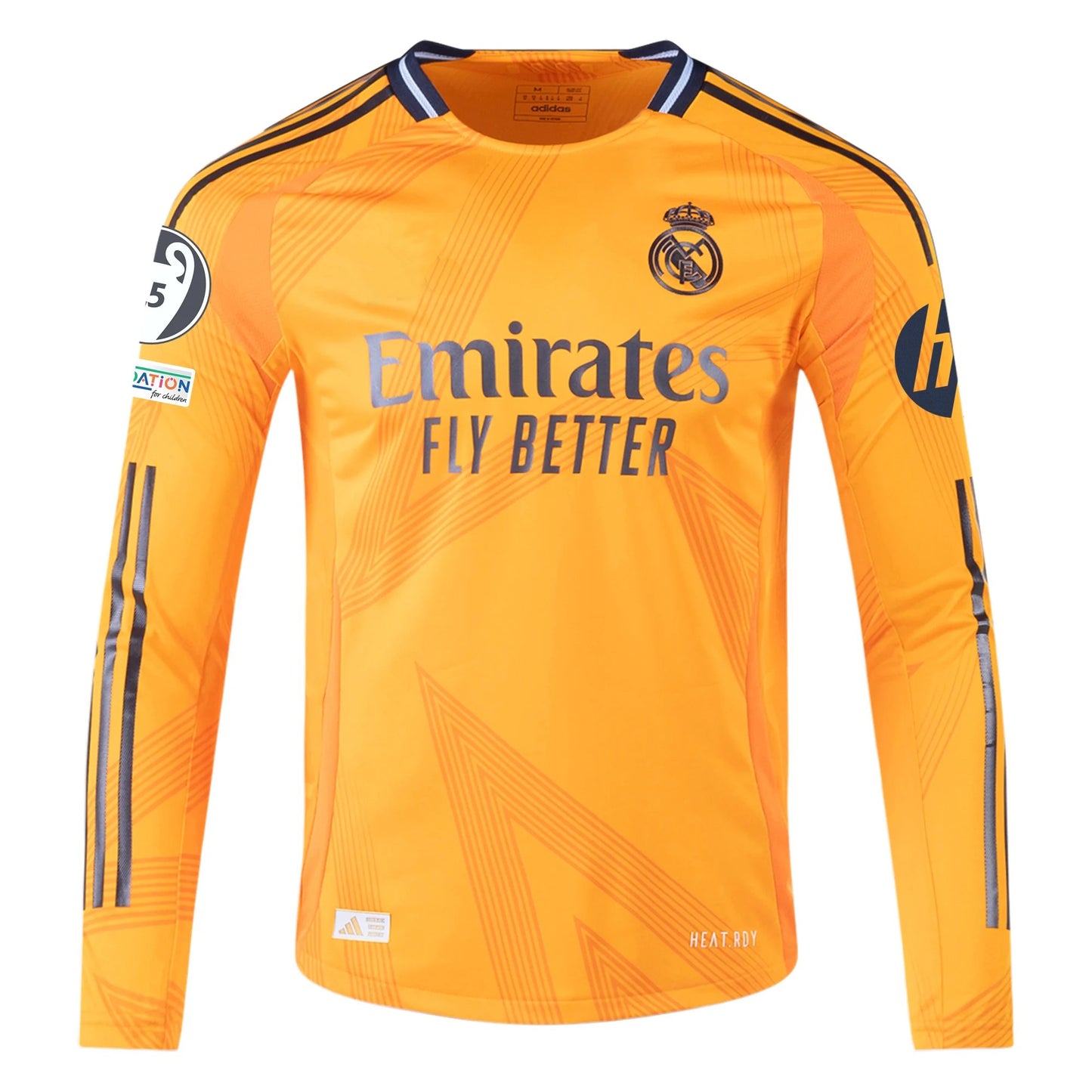 Men's Player version one Real Madrid Long Sleeve Away Jersey 24/25 UCL