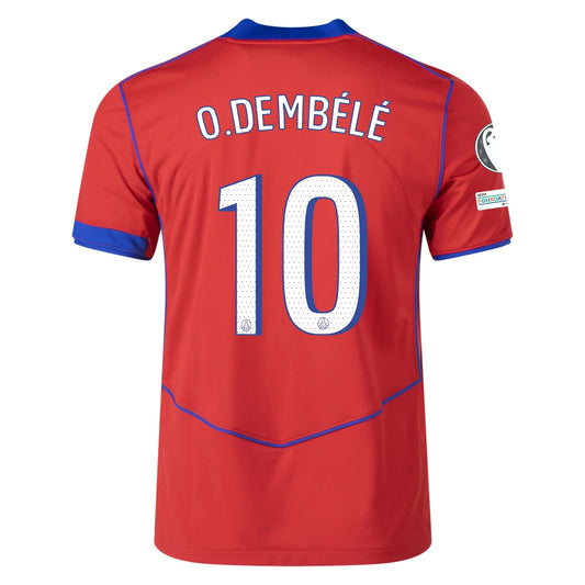 PSG O. Dembele Red Jersey 25/26